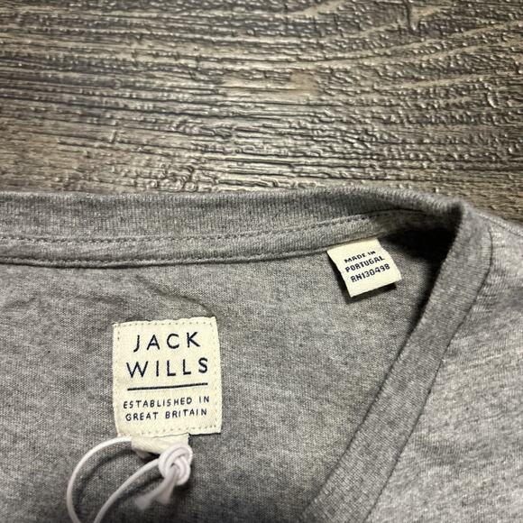 Jack Wills Westmore Logo T-Shirt Gray Logo Medium Mens Fabulously British - Picture 4 of 6